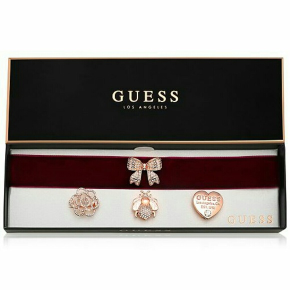 NIB 2 Womens GUESS Interchangeable Brooch Choker N - Picture 4 of 8